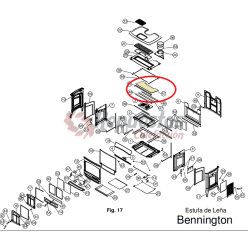 DEFLECTOR CERAMICO ESTUFA BENNINGTON HERGOM