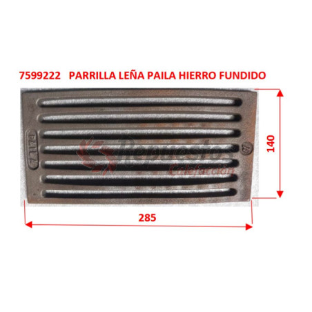 PARRILLA PARA PAILA HIERRO FUNDIDO 239X147