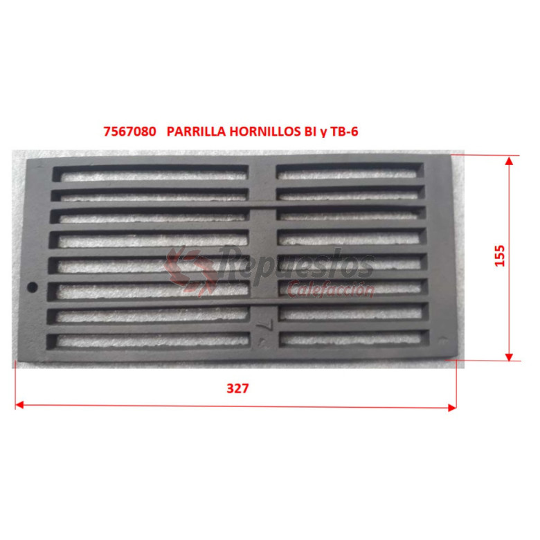 PARRILLA HORNILLOS BI Y TB-6