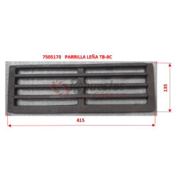 PARRILLA LEÑA TB-8C JUEGO 410X265