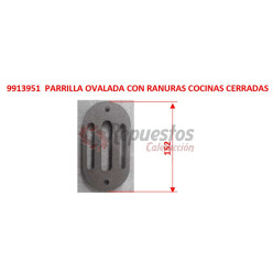 PARRILLA RANURADA HERGOM COCINAS CERRADAS