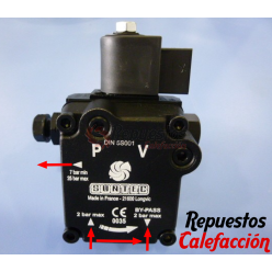 BOMBA DE GASOIL CALDERA SUNTEC AS47A K 7564 3P0500