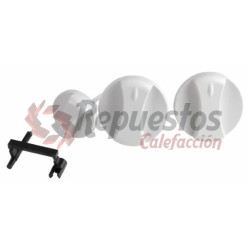 Boutons gris 114288 VAILLANT ( kit de 3)