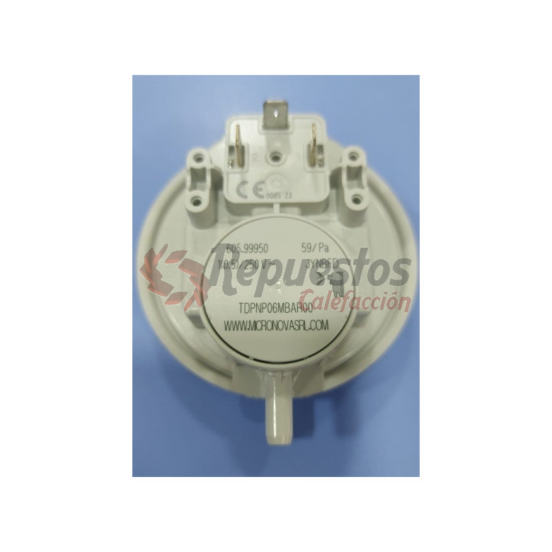 HUBA differential pressure switch 59 Pascal in depression Type: series 605