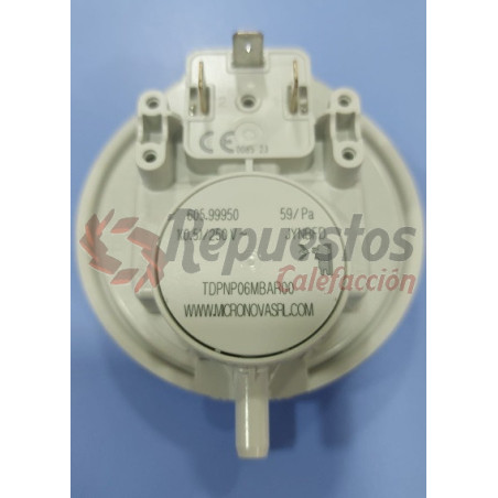 HUBA differential pressure switch 59 Pascal in depression Type: series 605