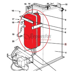 EXPANSION VESSEL  UNKERS CGA25-OSV-ES OIL COMBI