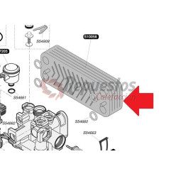 SCAMBIATORE SANITARIO SAUNIER DUVAL S10058 + GUARNIZIONE (Compatibile )