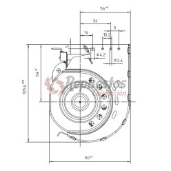 VENTILADOR TANGENCIAL QLN65/3600A2-3038LH