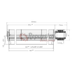 VENTILADOR TANGENCIAL QLN65/3600A2-3038LH