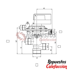 DIVERTER VALVE ACV OMEGA UNIC - UNIC DUPLEX XC800074