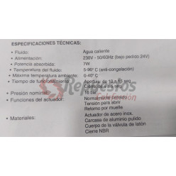 VALVULA ZONA 3 VIAS MUNDOCONTROL 1/2"  V3R-15 MICRO AUXILIAR CO13260