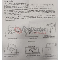 VÁLVULA ZONA 2 VÍAS MUNDOCONTROL 3/4"  V2R-20 CON MICRO AUXILIAR