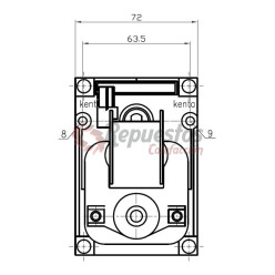 MOTORREDUCTOR KENTA 1,5 RPM K9175052  EJE 8,5 mm rotacion horaria