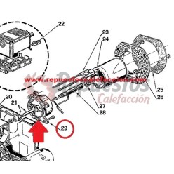 REPUESTOS QUEMADOR ROCA COLLAR DE FIJACION 3 R