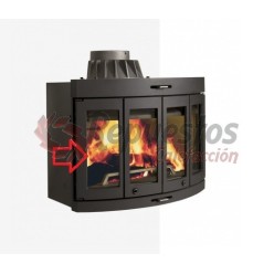 CRISTAL CHIMENEA JOTUL  I 400 HARMONY  307 x 130 x 4 mm 222147