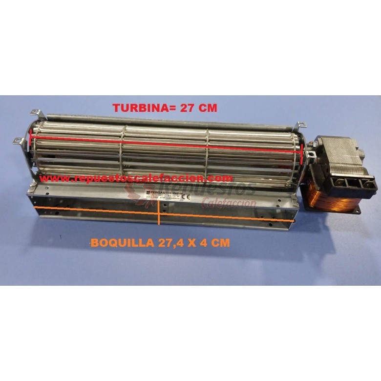 MOTOR TANGENTIAL Fan 383 Mm 283 X 44 Pellet Stoves With Emmevi Fergas 153455 Italy Fireplaces EDIL - View #8