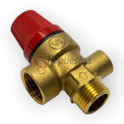 SAFETY RELIEF VALVE ARISTON 3 BAR With pressure gauge 998447