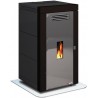 ESTUFA CALDERA BIOMASA PELLET AGUA-AIRE UNGARO MAIA BLEND 24 KW  NEGRO MADERA